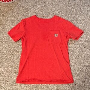 Carhartt Bright Red Women’s Tee with Pocket